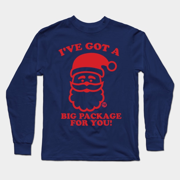 SANTA BIG PACKAGE Long Sleeve T-Shirt by toddgoldmanart